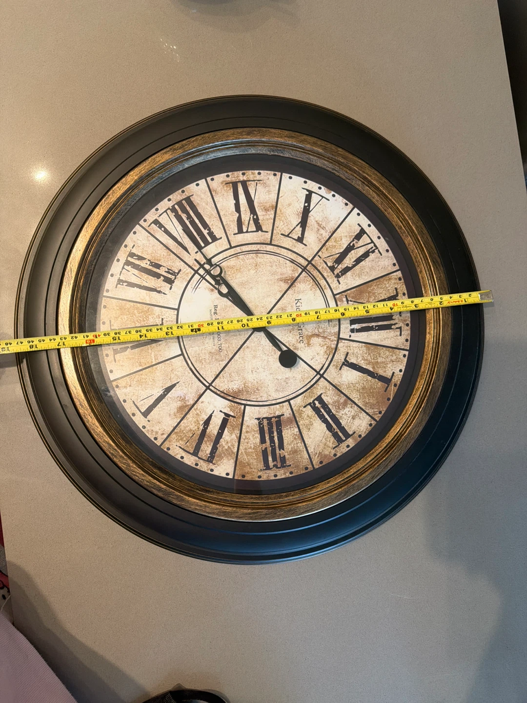 Kie Grace Roman Numeral Wall Clock