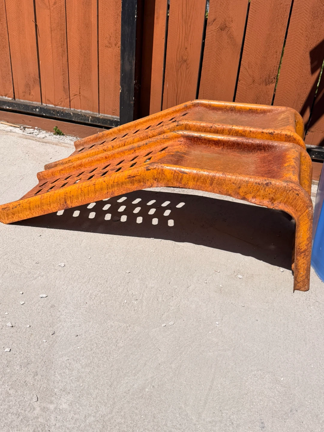 Pair of Orange Metal Ramps - photo 2
