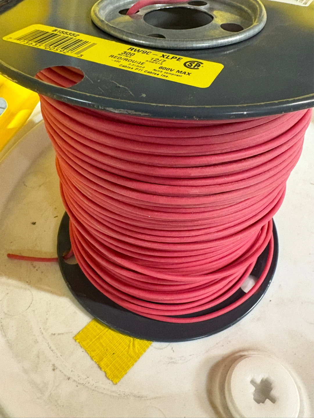 Cables PTI RW90-XLPE Red Wire - 300 Metres - photo 2