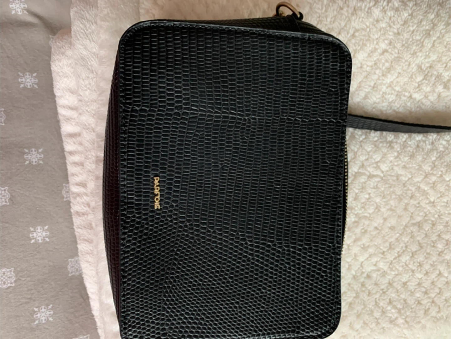 Fossil Black Leather Crossbody Bag