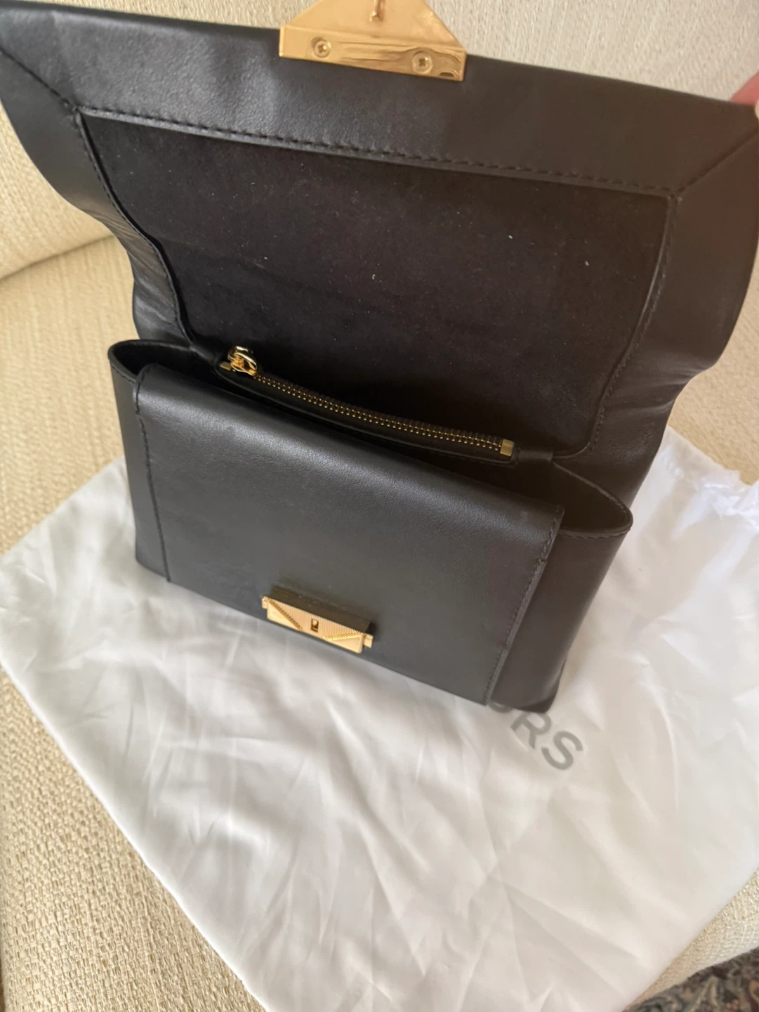 Michael Kors Black Leather Chain Shoulder Bag - photo 4