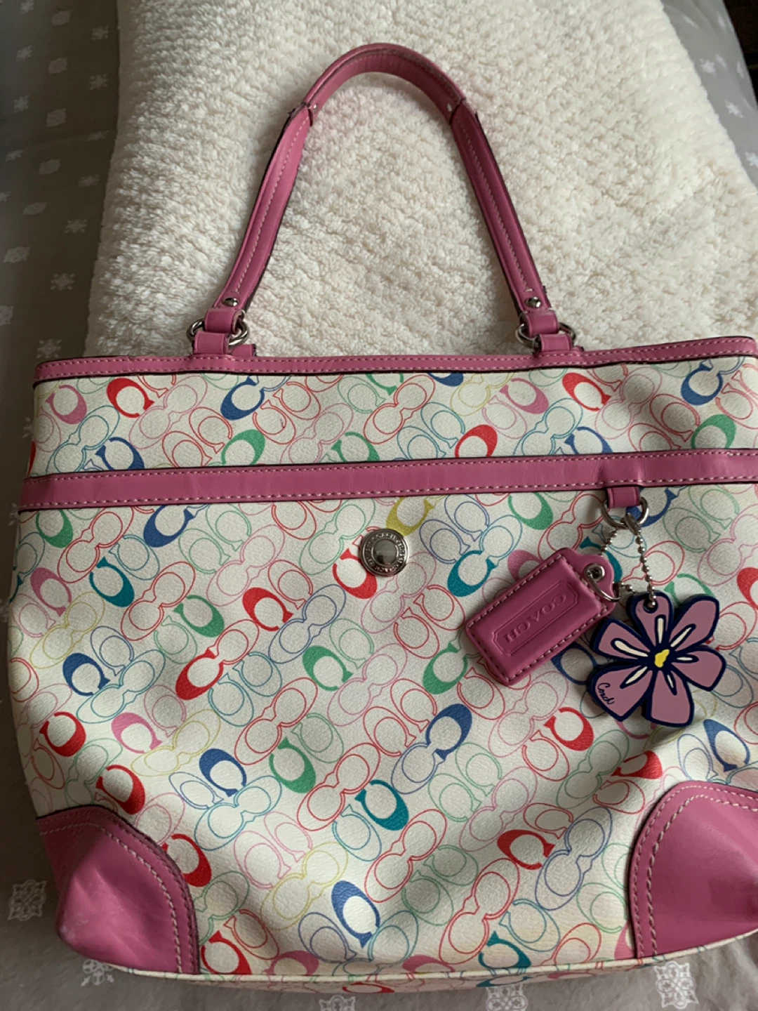 Coach Signature C Multicolor Tote Bag
