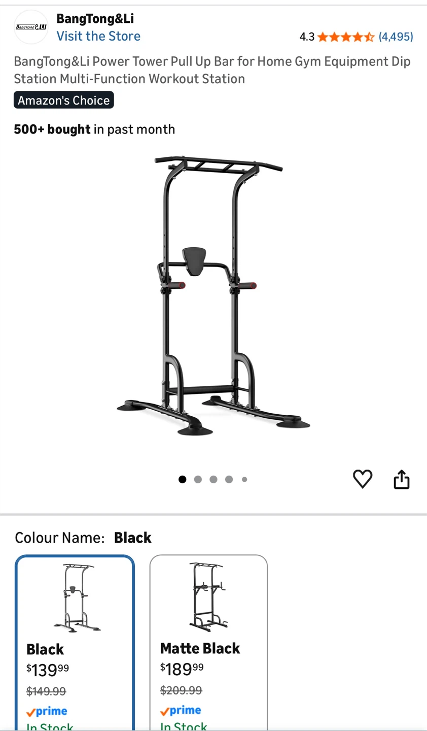 BangTong&Li Power Tower Pull Up Bar