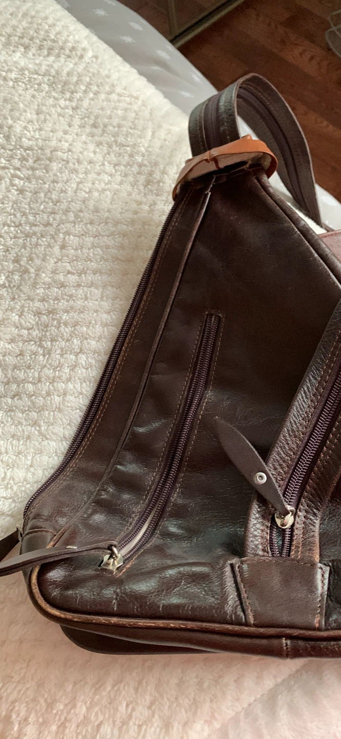 Brown Leather Shoulder Bag - photo 3