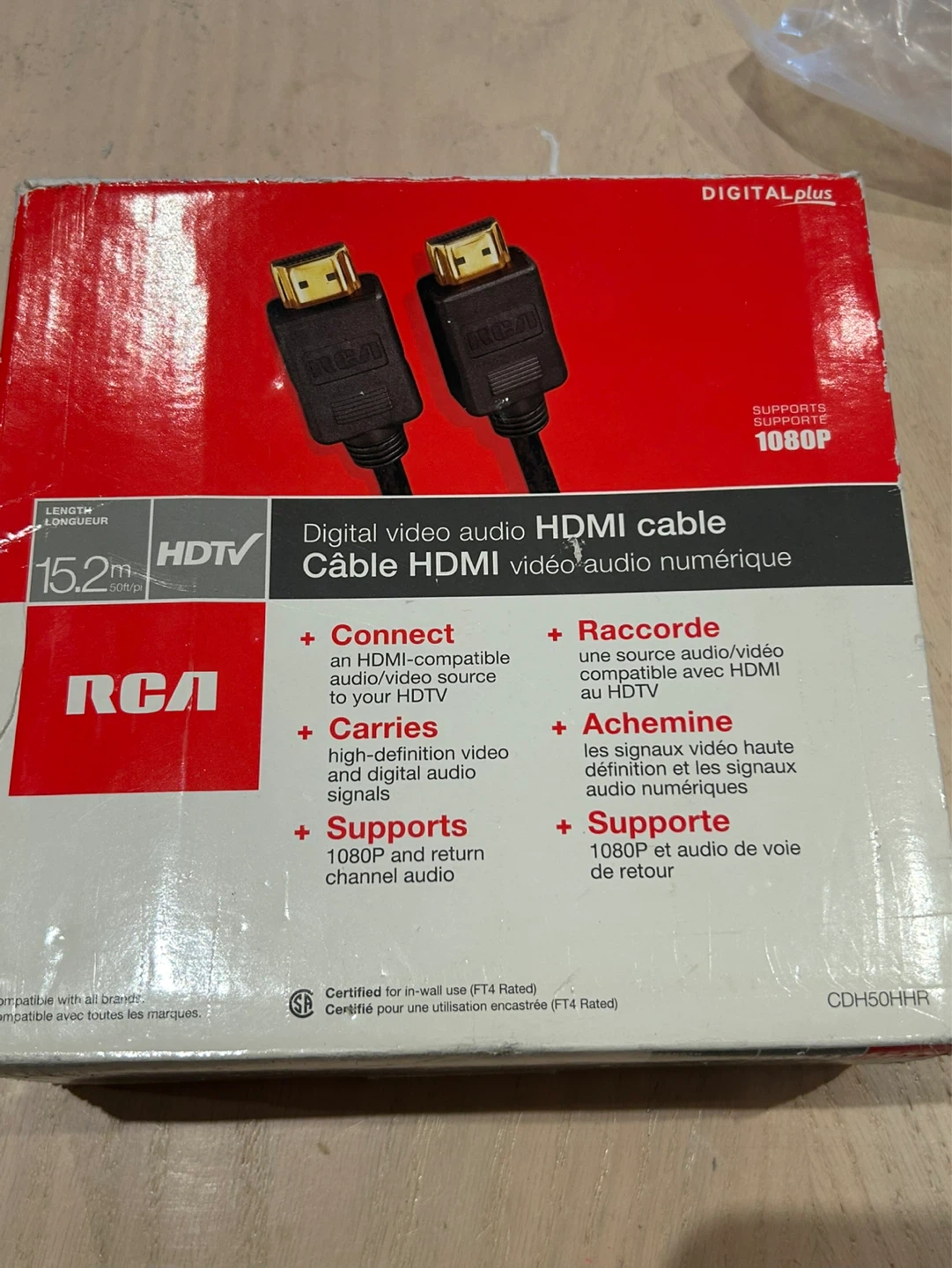 RCA 15.2m HDMI Cable