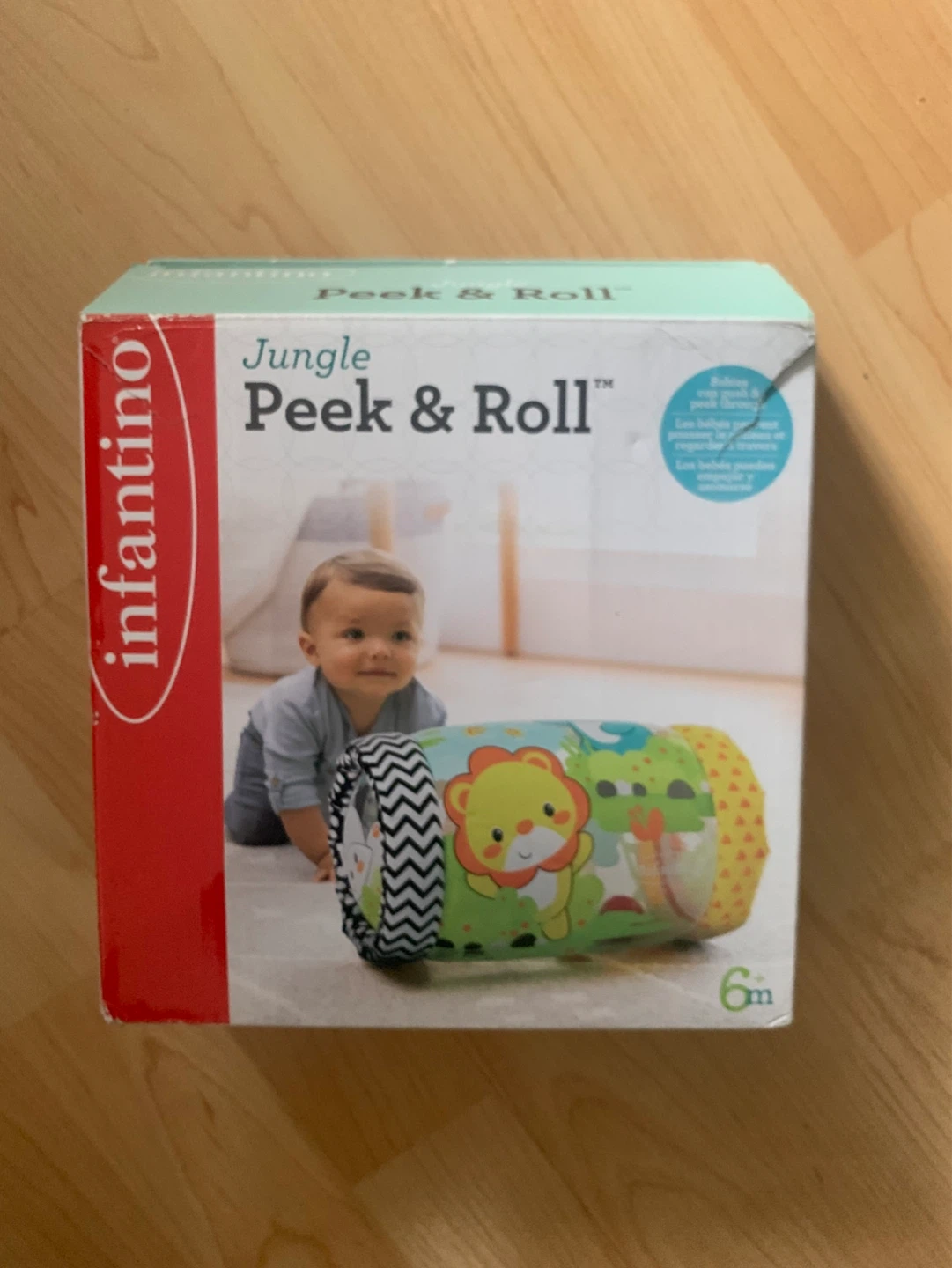 New Infantino Jungle Peek & Roll Activity Toy