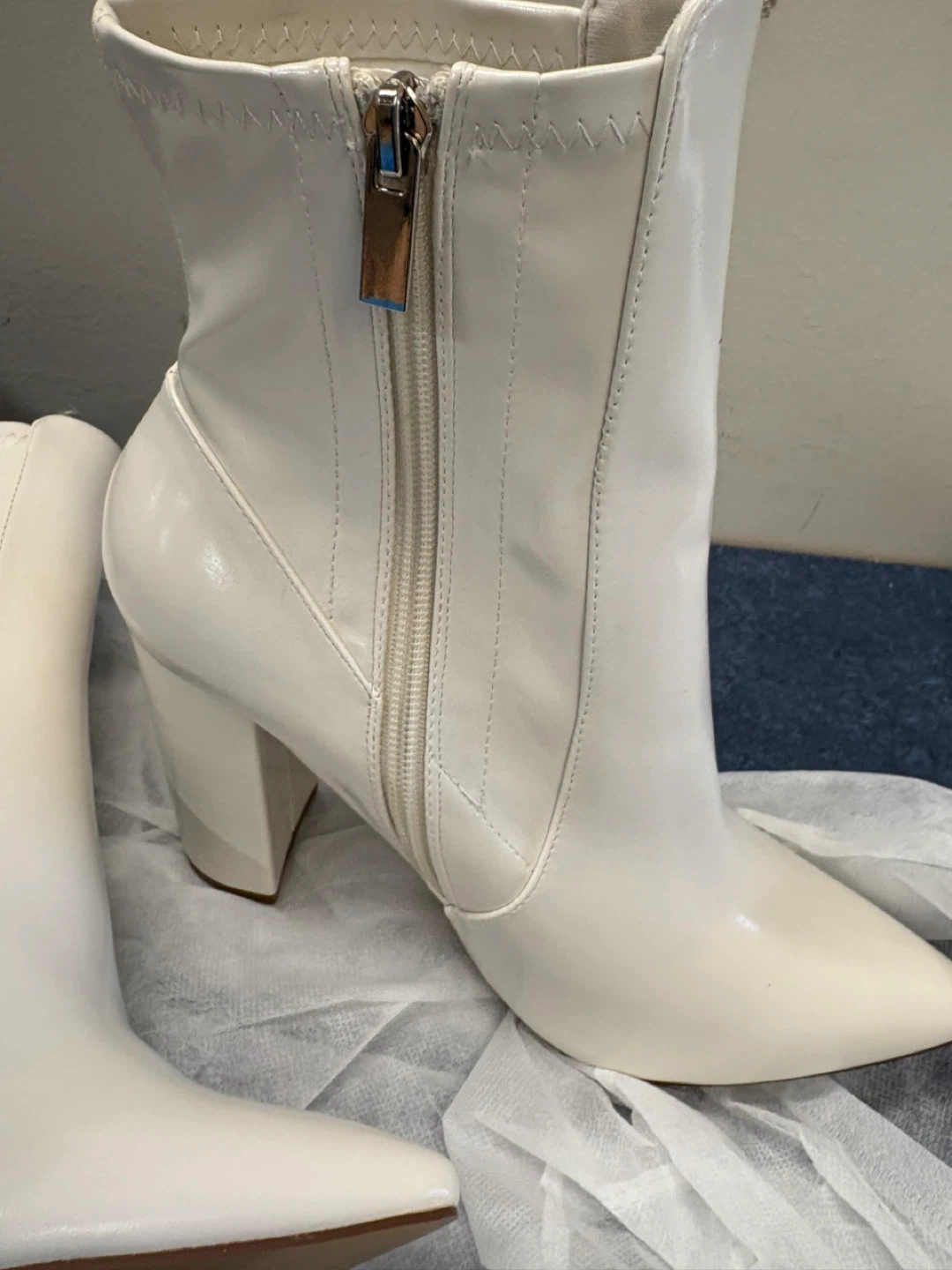 White Ankle Boots