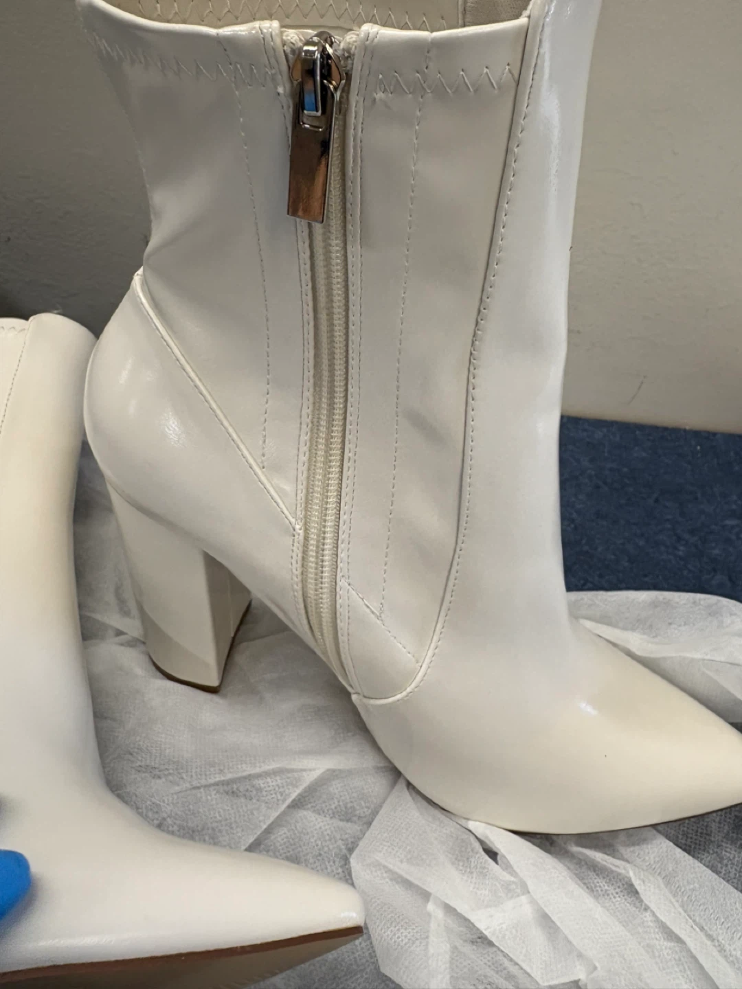 White Ankle Boots - photo 2