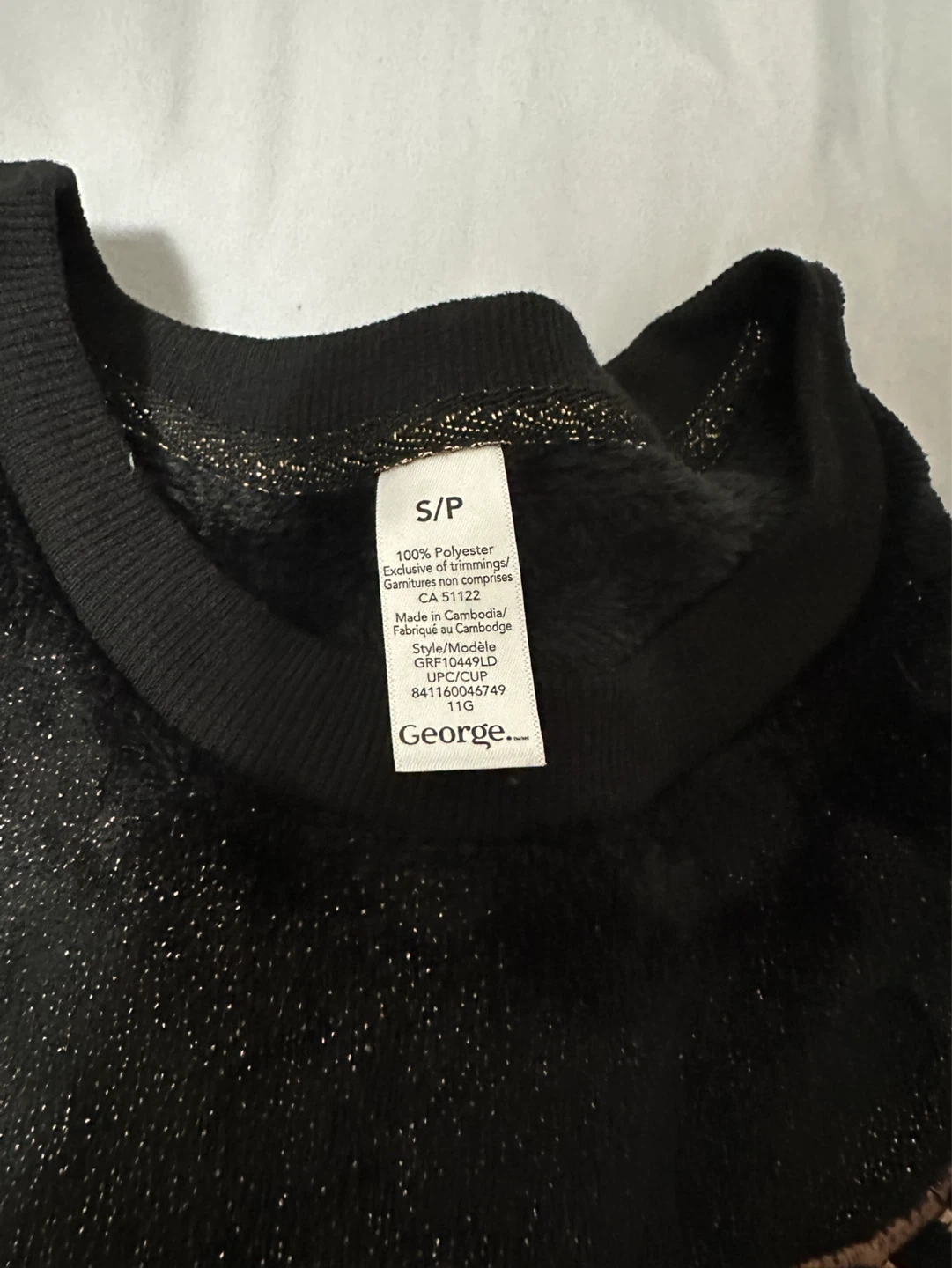 George Black Cat Pajama Set S/P - photo 2