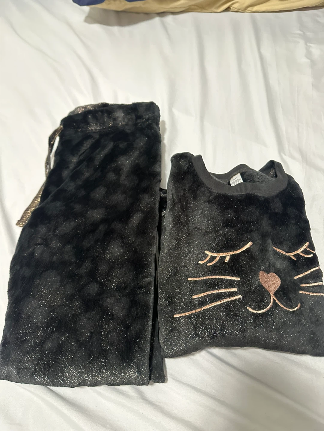 George Black Cat Pajama Set S/P