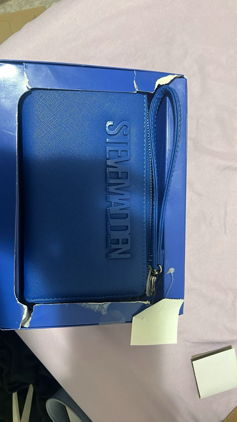 Steve Madden Blue Wristlet Clutch