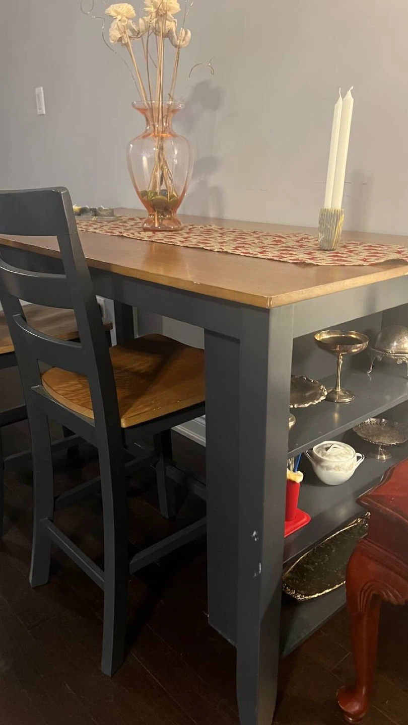 Counter Height Dining Table with 2 Chairs - photo 4