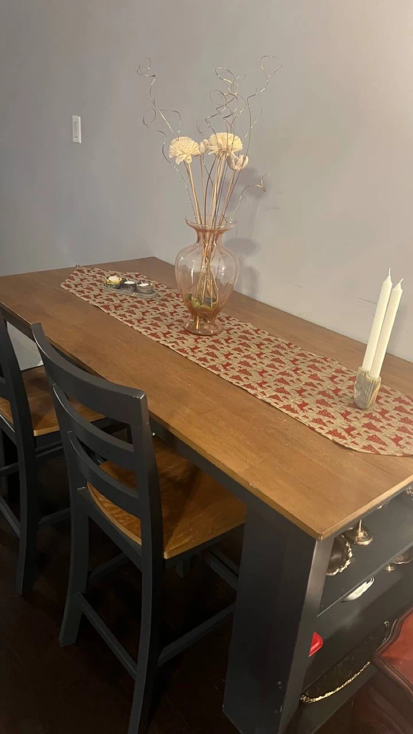 Counter Height Dining Table with 2 Chairs - photo 2