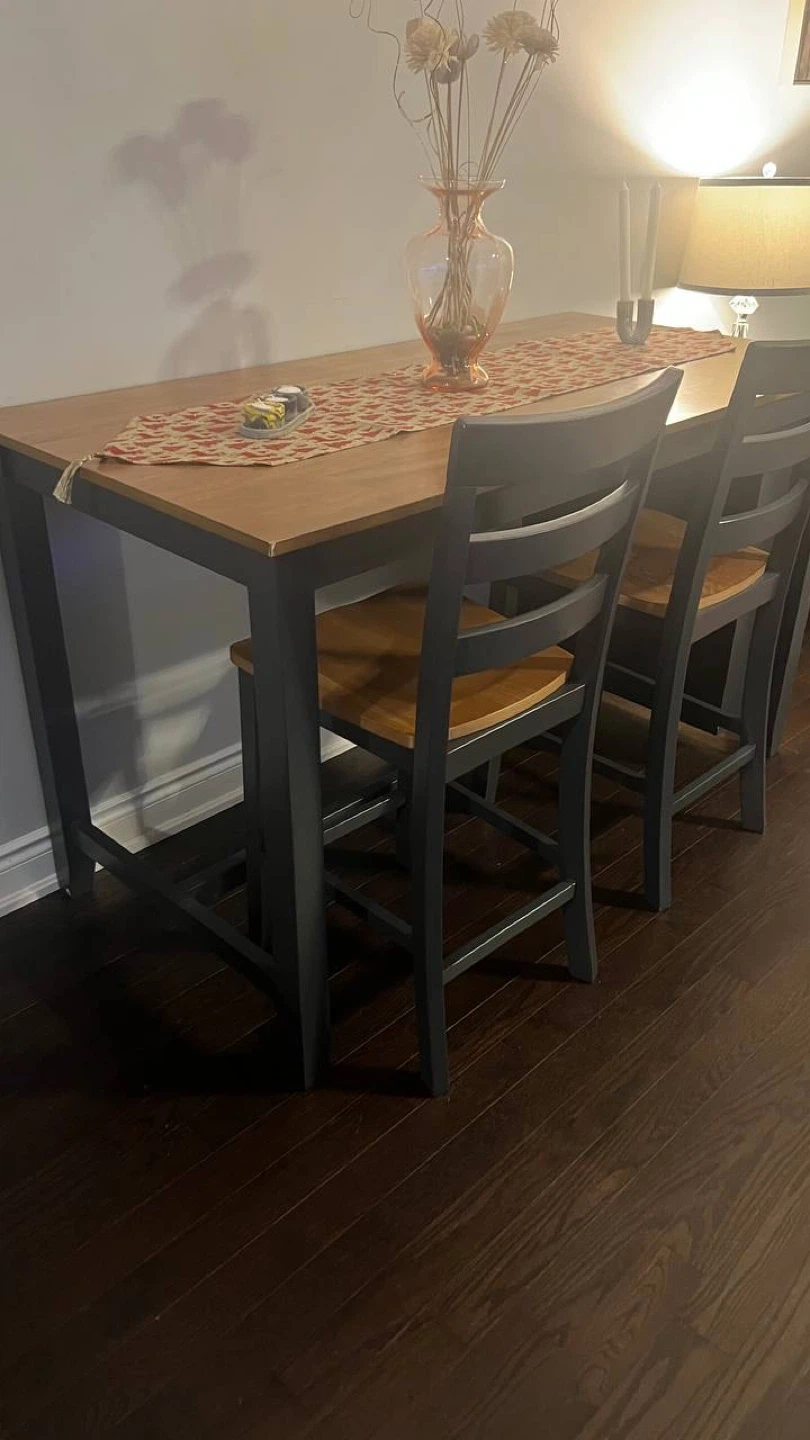 Counter Height Dining Table with 2 Chairs - photo 3