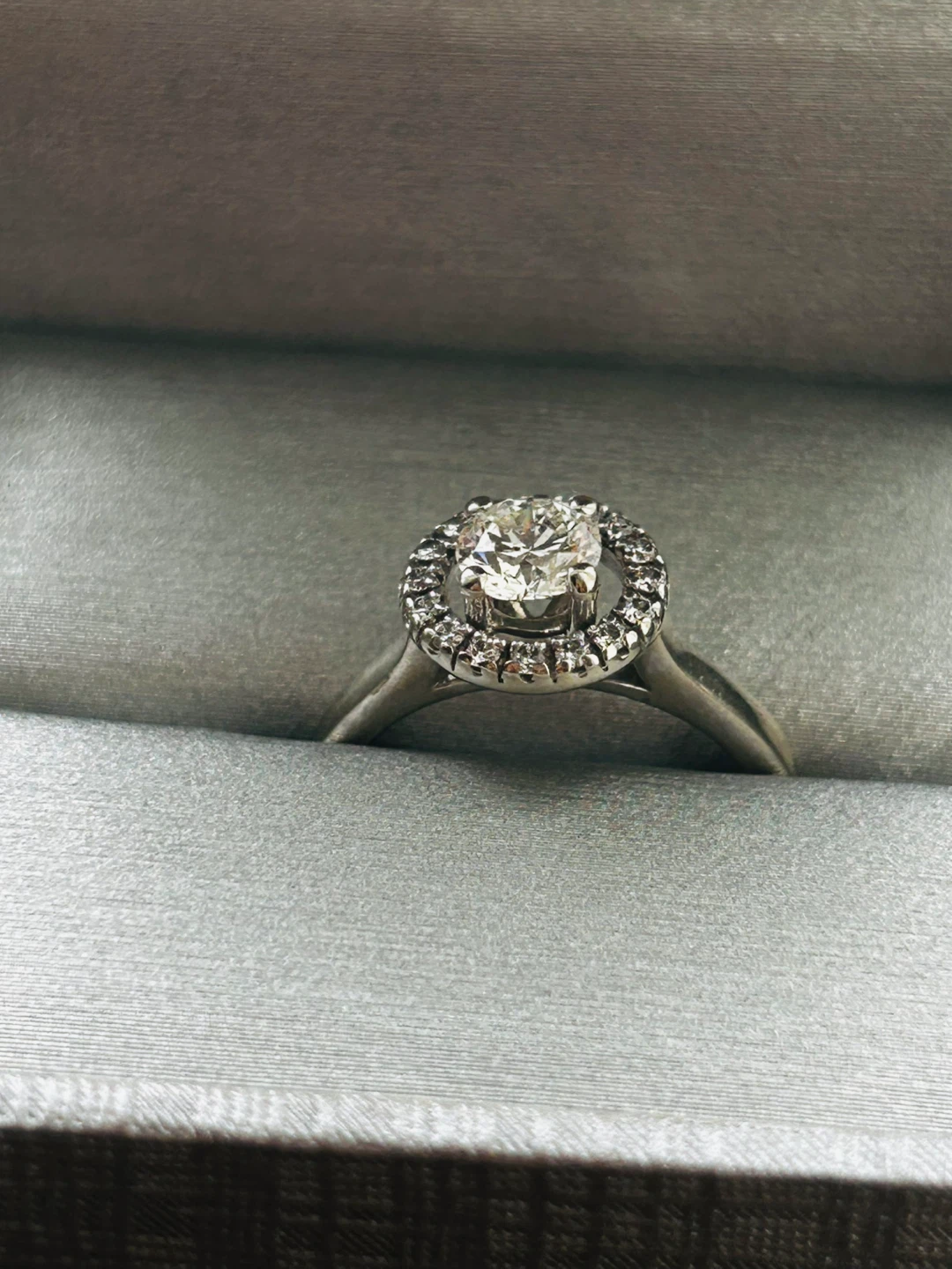 Diamond Halo Engagement Ring