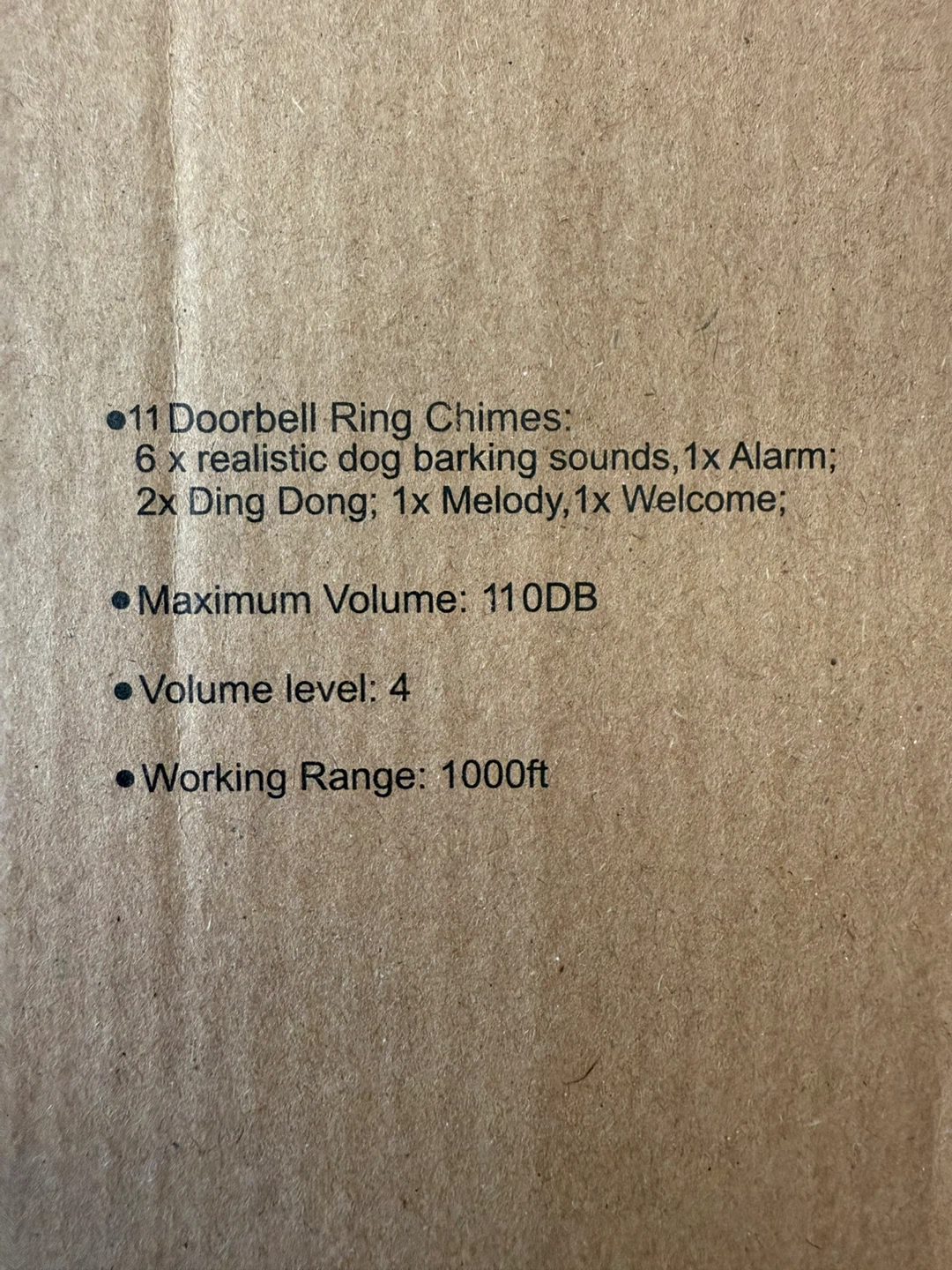 PIR Motion Detector Doorbell with Dog Barking Alarm - photo 2