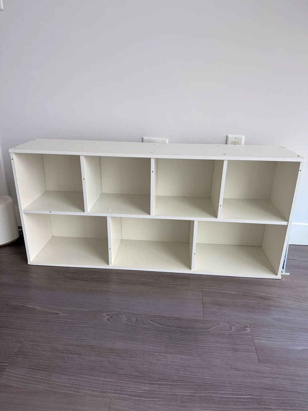 White 7-Cube Storage Shelf