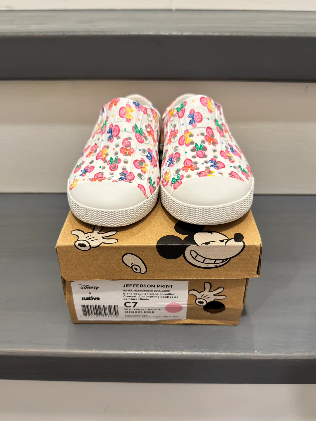 Disney Native shoes slip-on crocs size C7