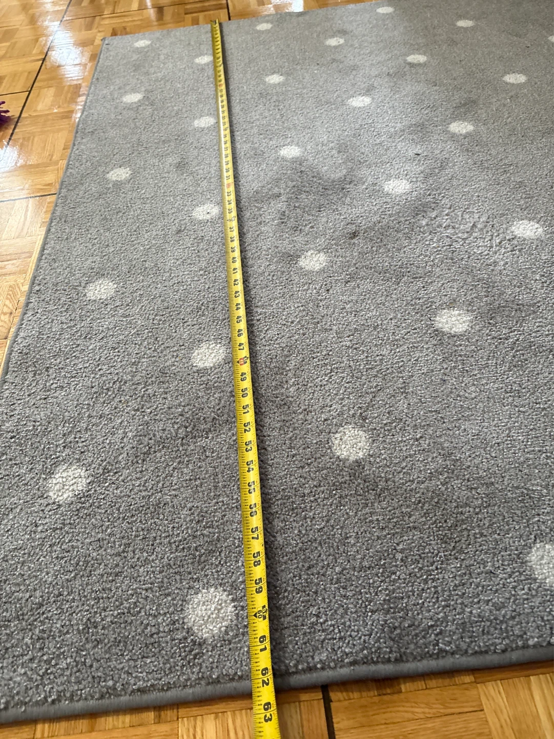 Grey Polka Dot Rug - photo 2