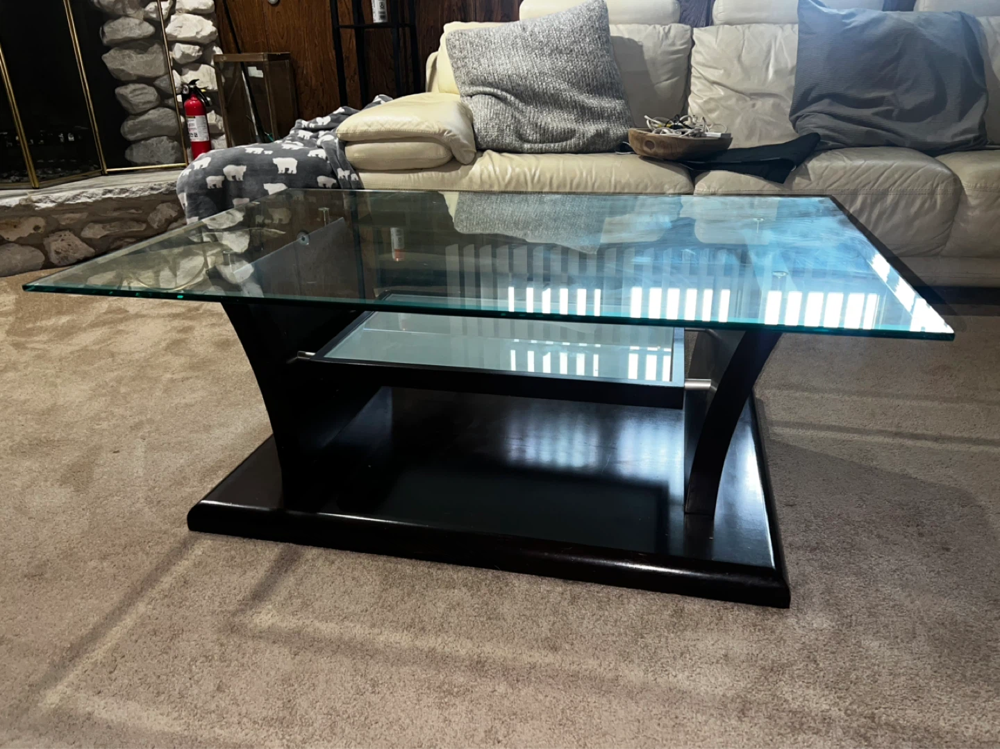 Modern Glass Coffee Table and Side Table - photo 2