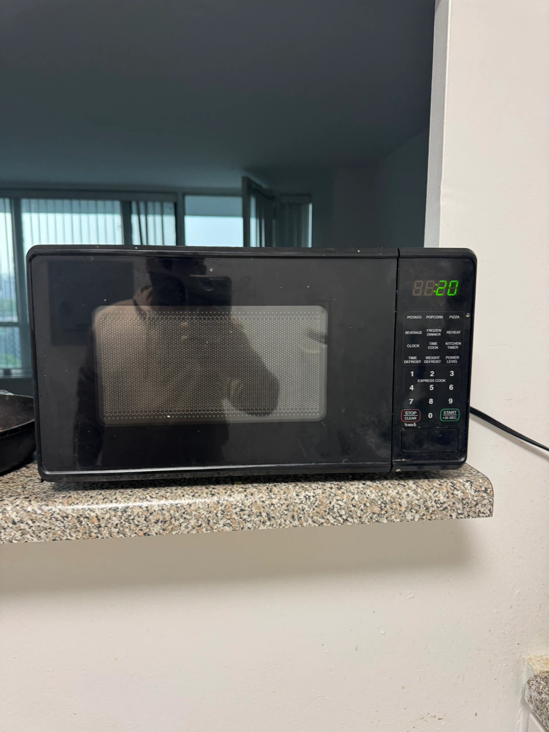 Black Countertop Microwave