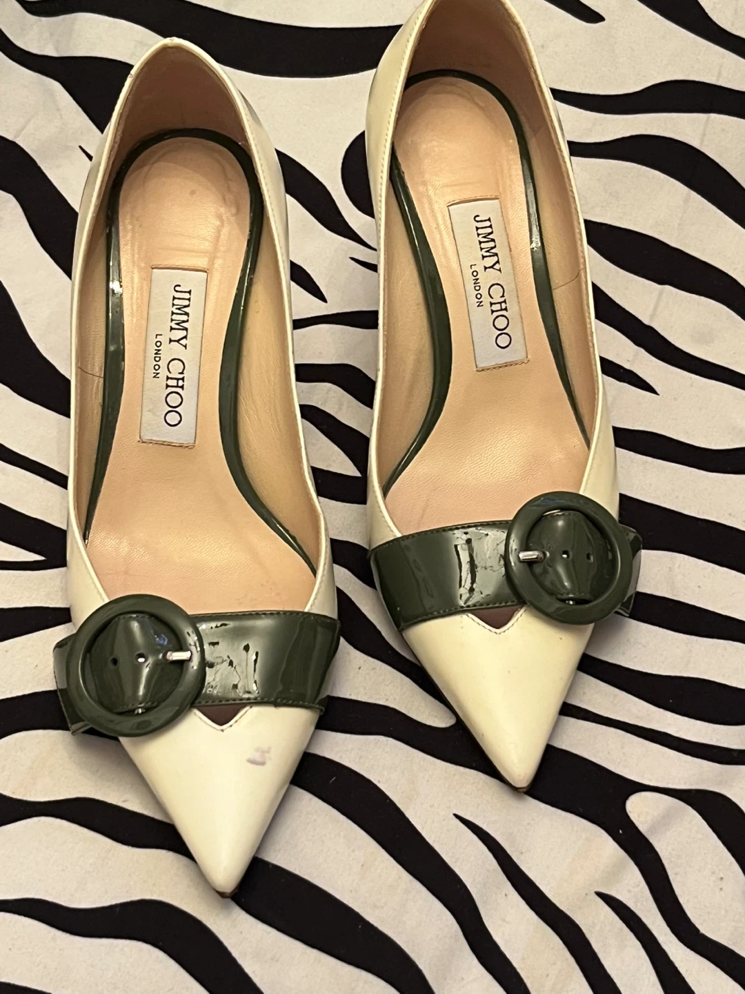 🤍Jimmy  Choo latte colored leather heels Women’s Size 36.5 - photo 2