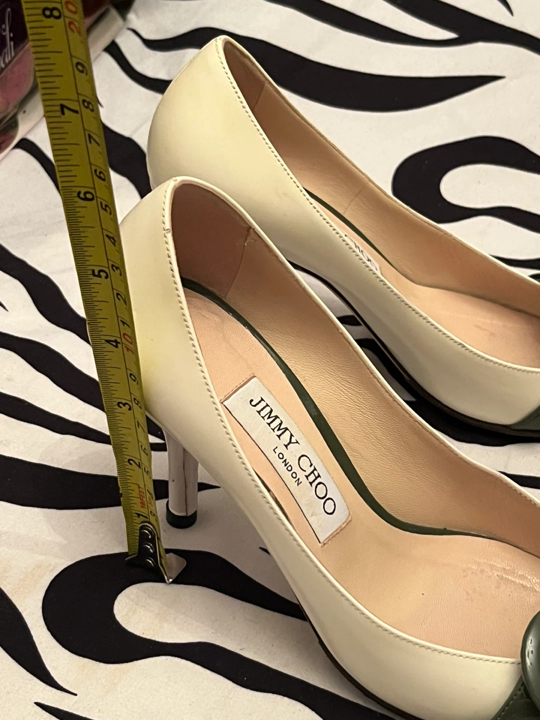 🤍Jimmy  Choo latte colored leather heels Women’s Size 36.5 - photo 4