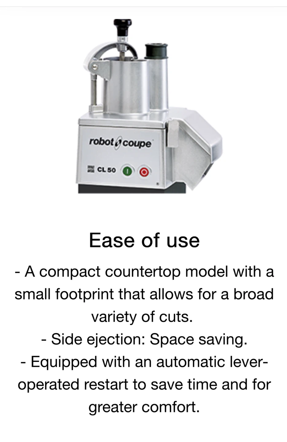 Robot Coupe CL 50 Food Processor