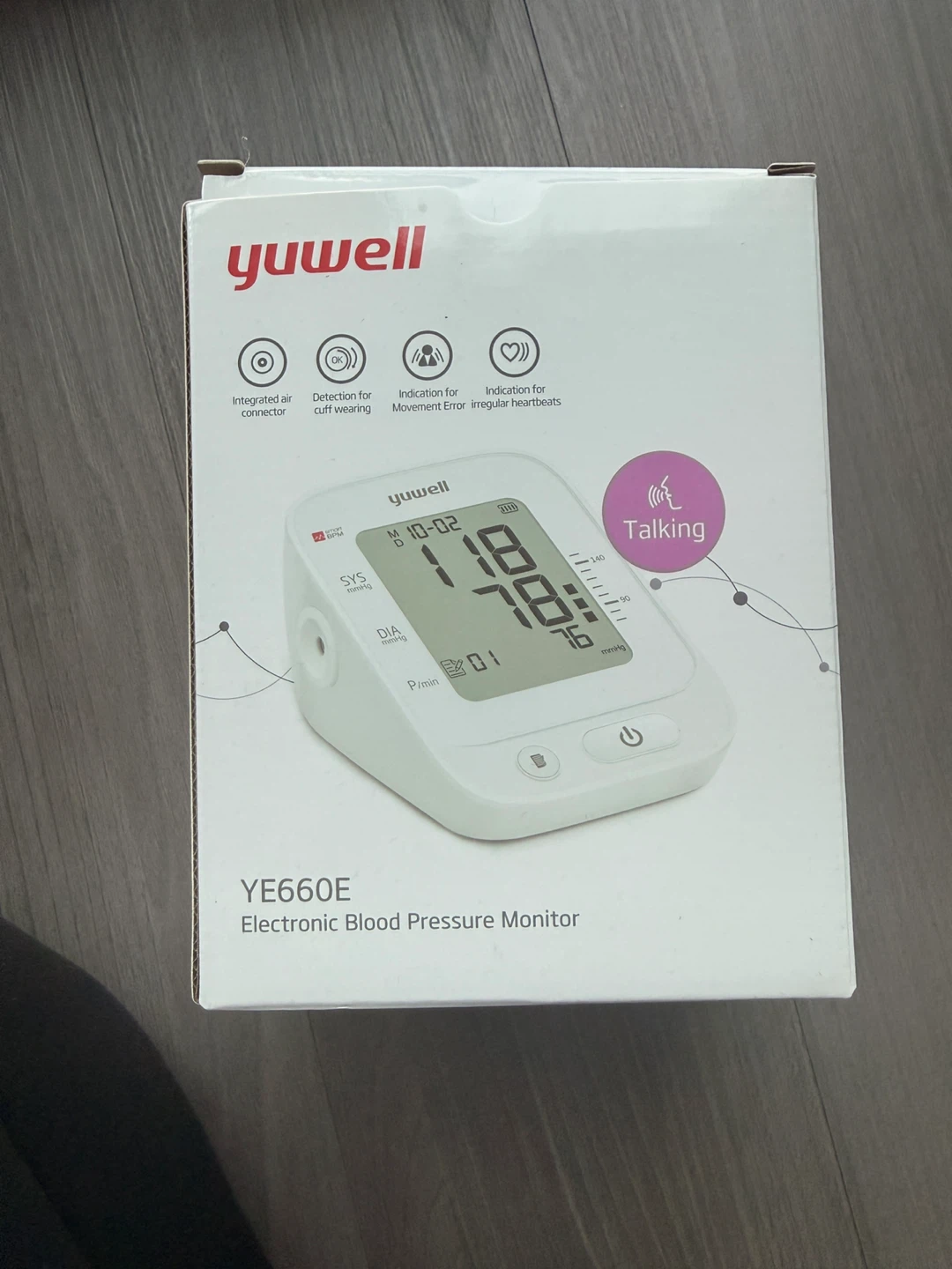 Yuwell YE660E Electronic Blood Pressure Monitor