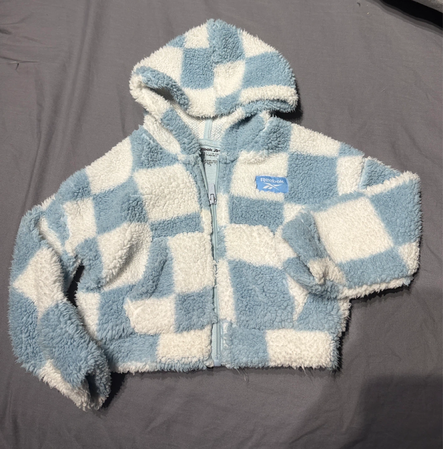 Reebok Fuzzy Checkered Hoodie - photo 2
