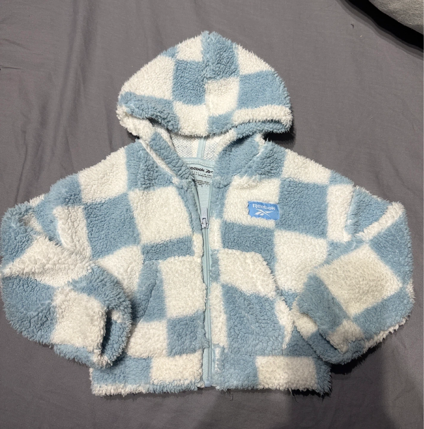 Reebok Fuzzy Checkered Hoodie