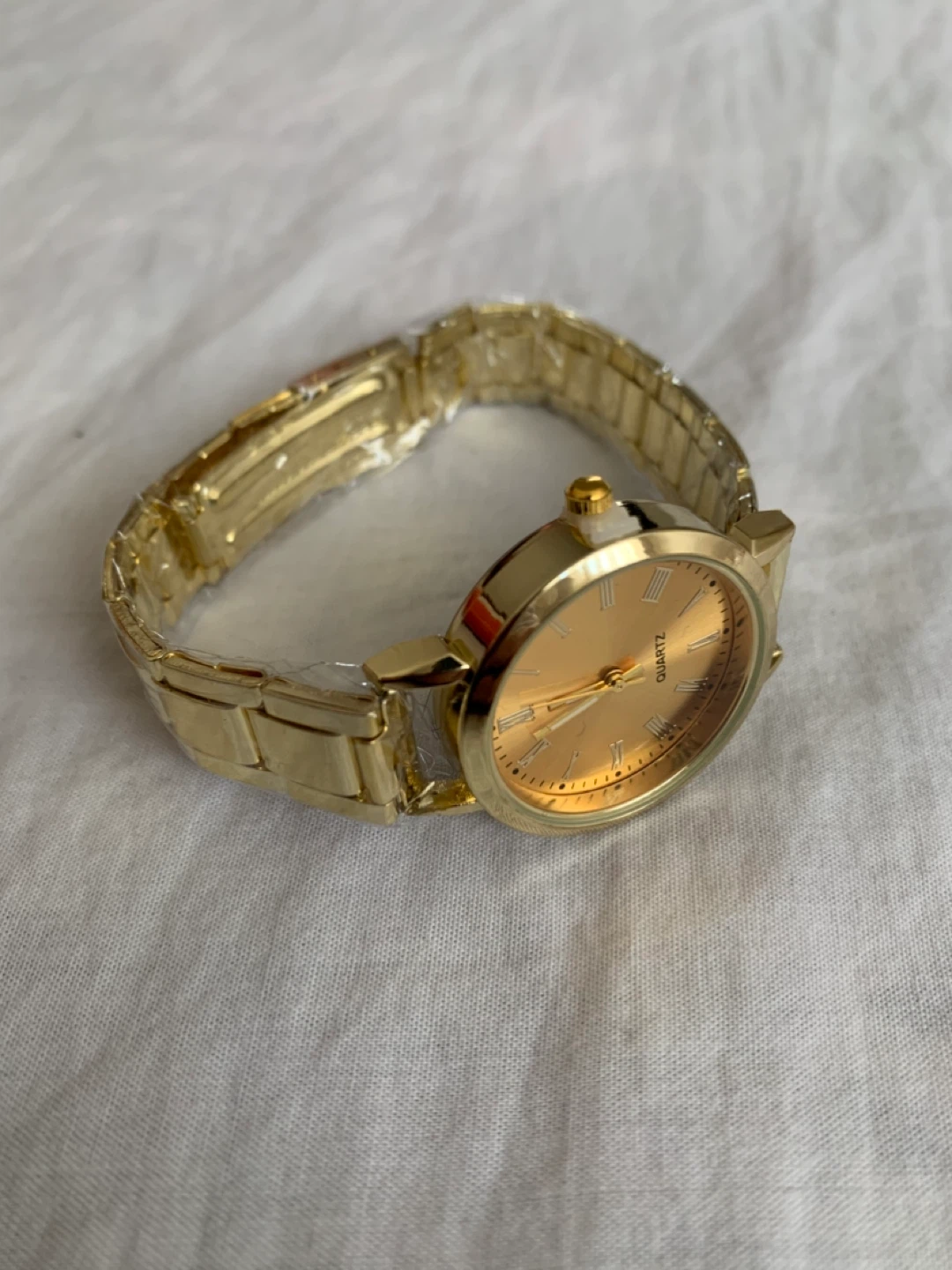 Gold-tone Quartz Watch with Bracelet Set - photo 3