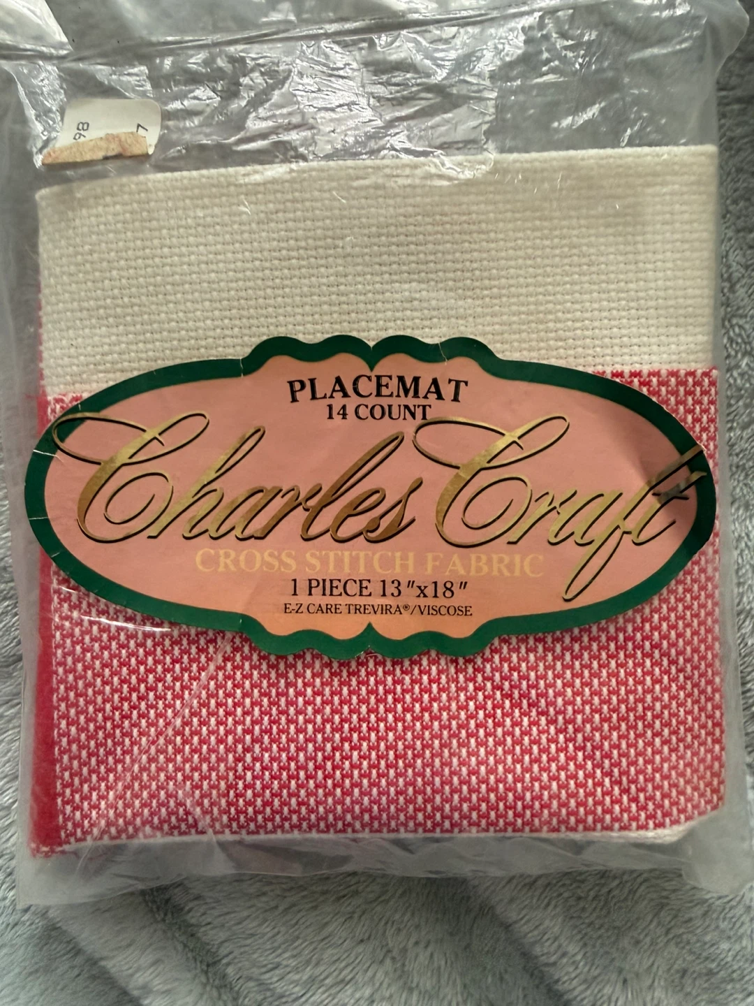 Cross Stitch Placemat Fabric 13" x 18"