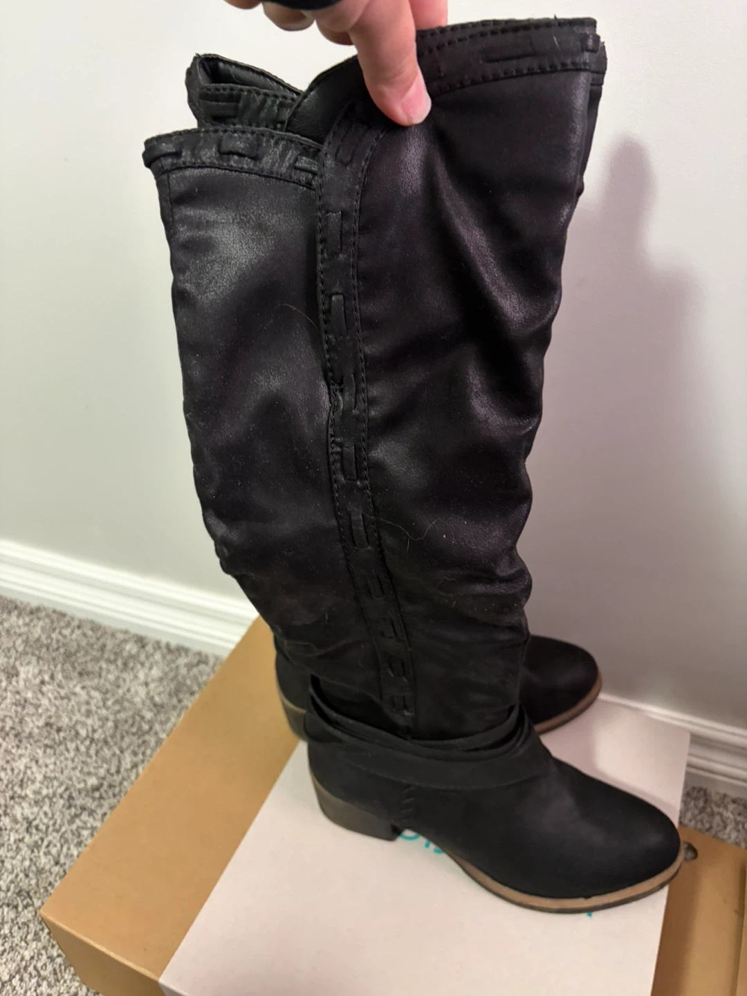 Maurices Eden Stitch Detail Tall Boots - Black