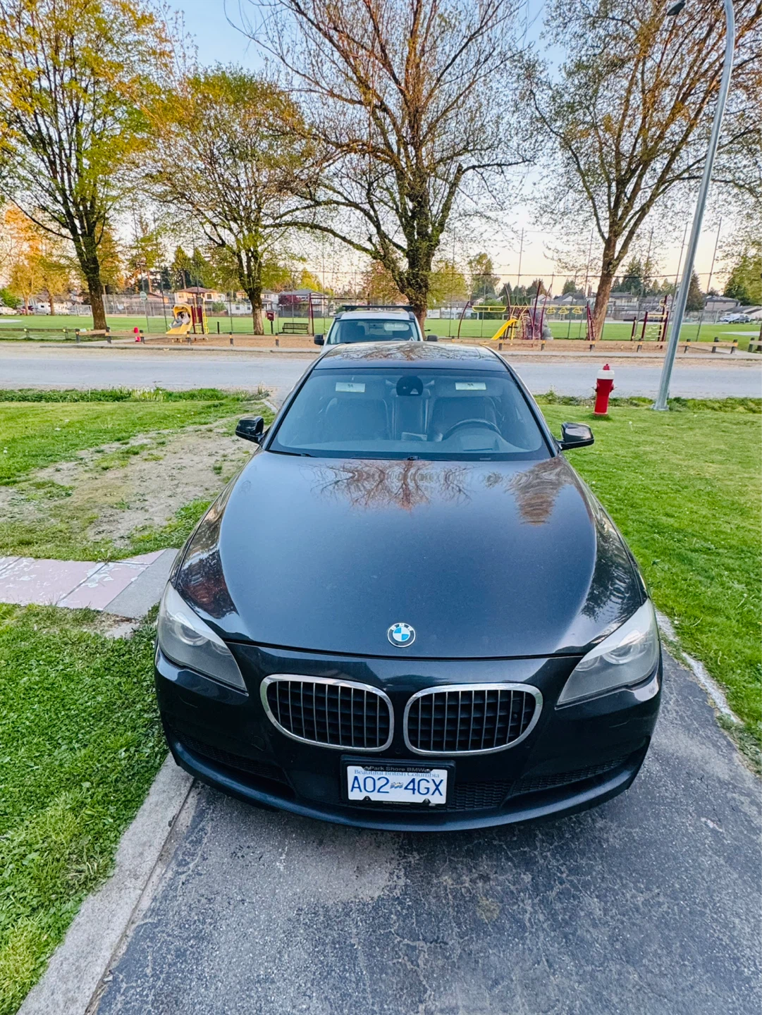 Black BMW 750 Li Sedan