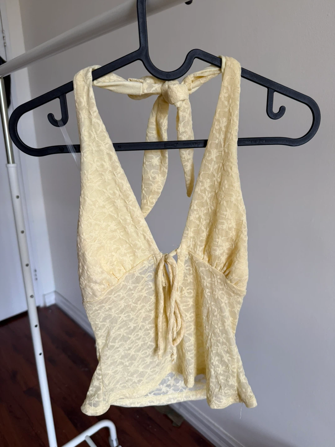 See You Monday Lace Halter Top XS