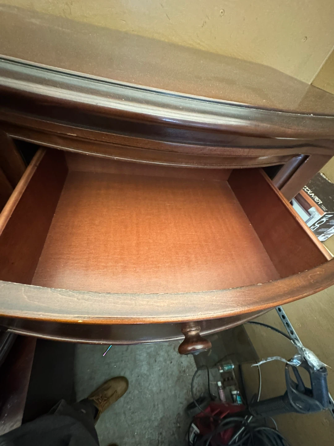 Dark Wood Jewellery Armoire with 7 Drawers - photo 3