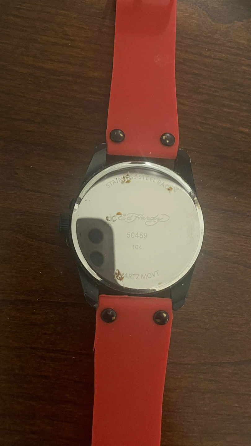 Ed Hardy Quartz "Love Kills Slowly" Skull Watch - photo 3