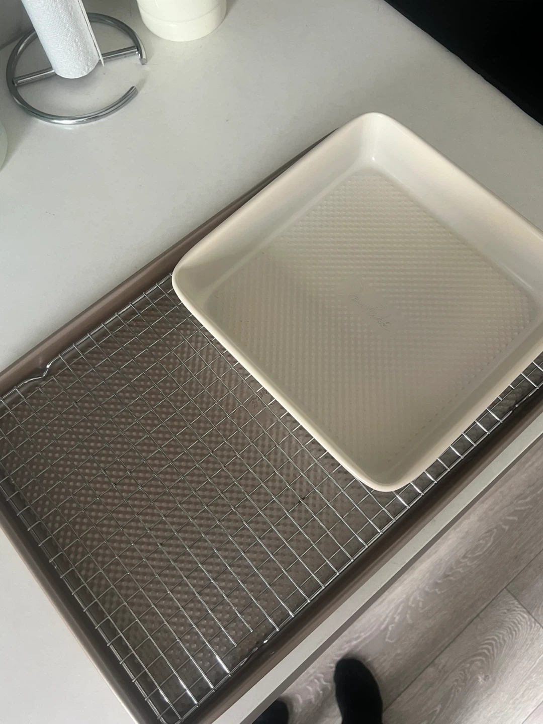 Dine/Bake Square Baking Pan and Cooling Rack Set