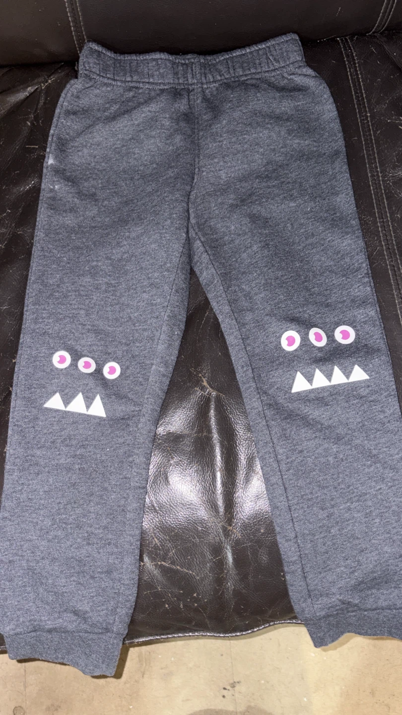 Kids' Gray Monster Sweatpants