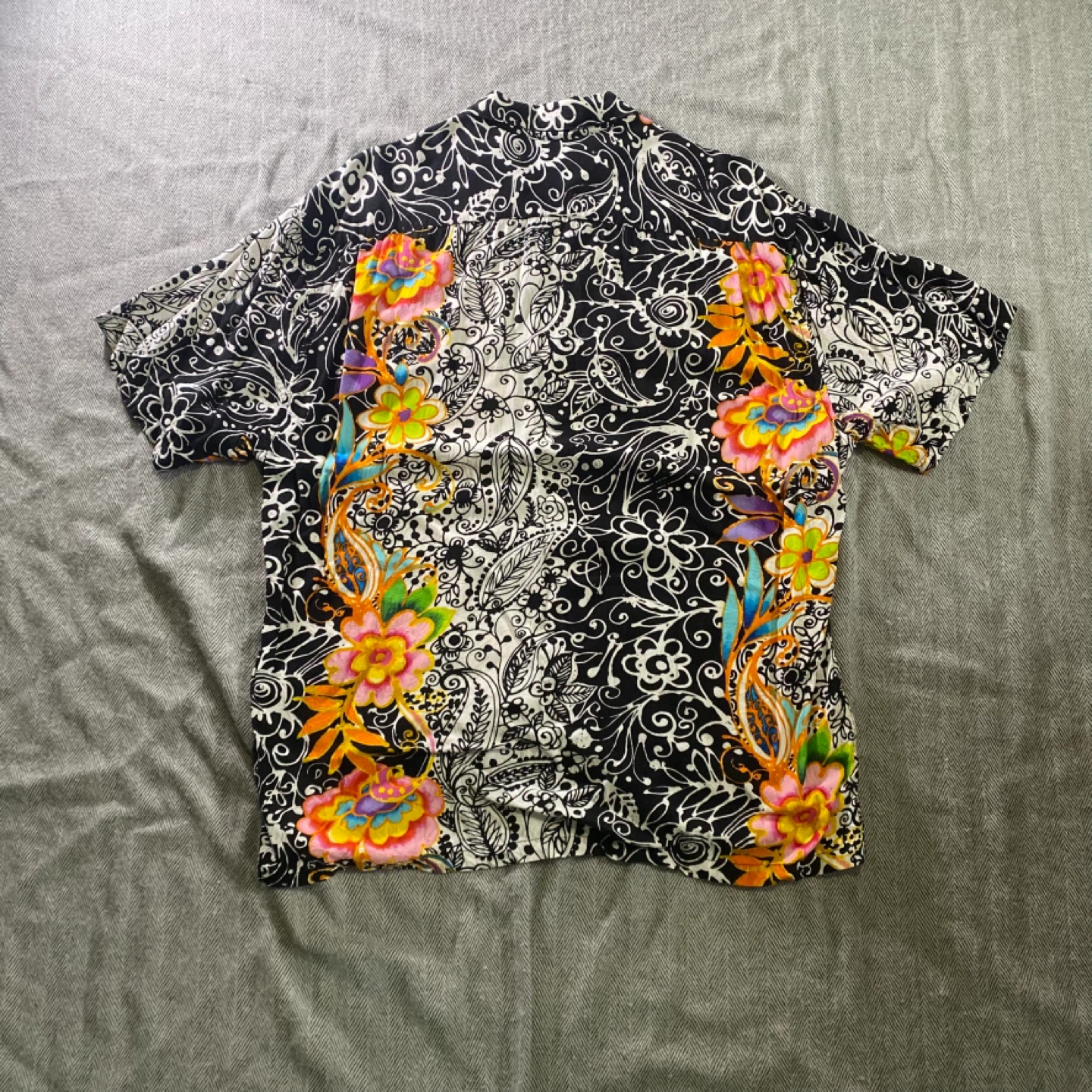 Vintage Jams World Short Sleeve Button-Up Shirt Size M - photo 4