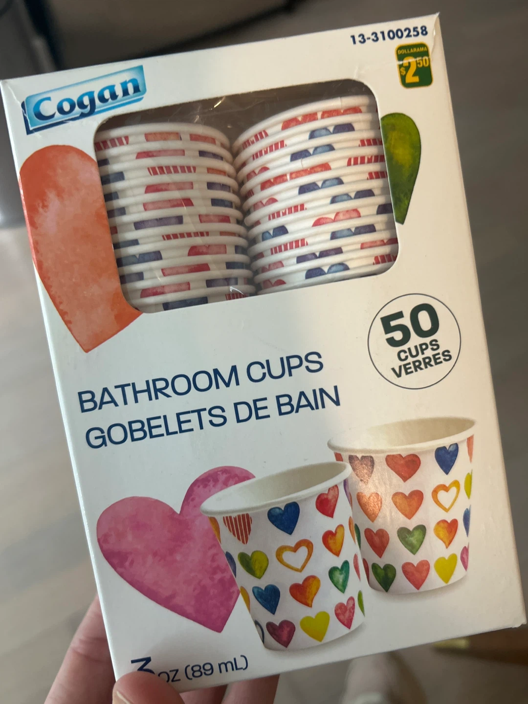 Free Bathroom Cups 3oz (89 mL)