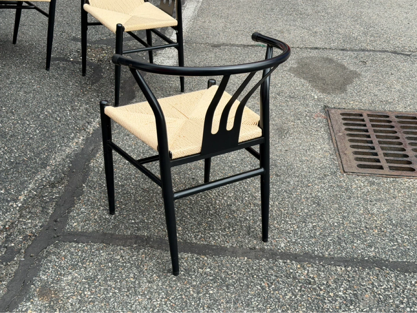 Black Wishbone Style Chair (Set of 4) - photo 4