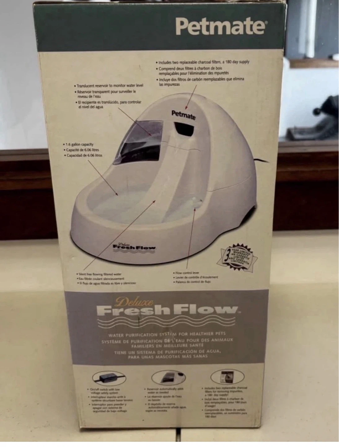 Petmate Deluxe Fresh Flow Water Purification System for Pets - photo 2