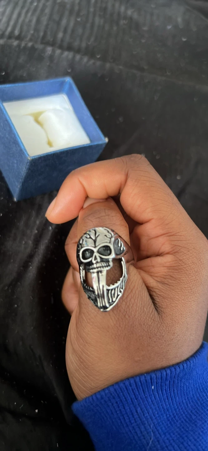 Skull Ring with Box - photo 2