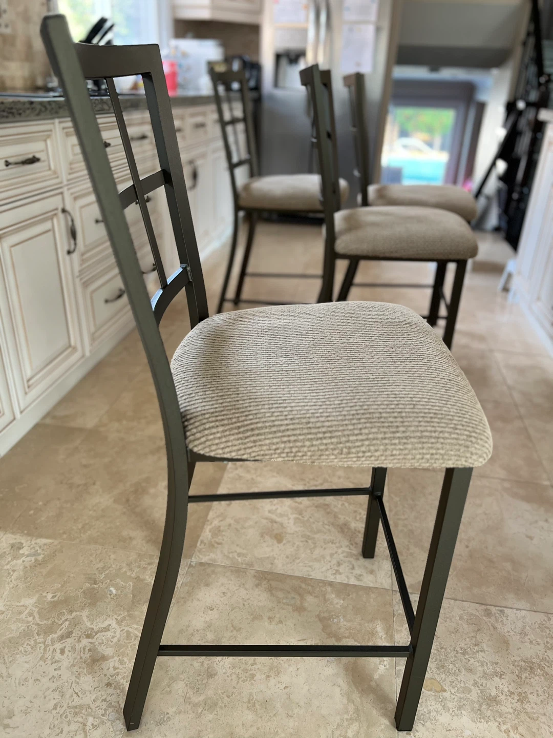 4 (Brown) Bar Stools-$260 Pls read Description!