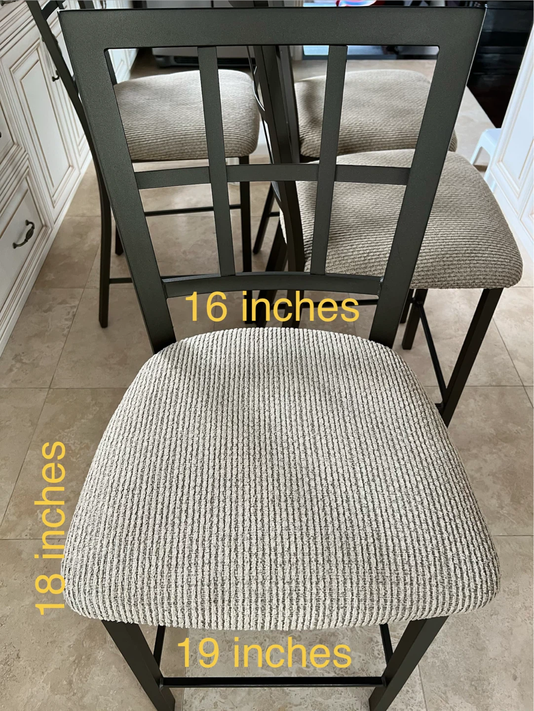 4 (Brown) Bar Stools-$260 Pls read Description! - photo 2