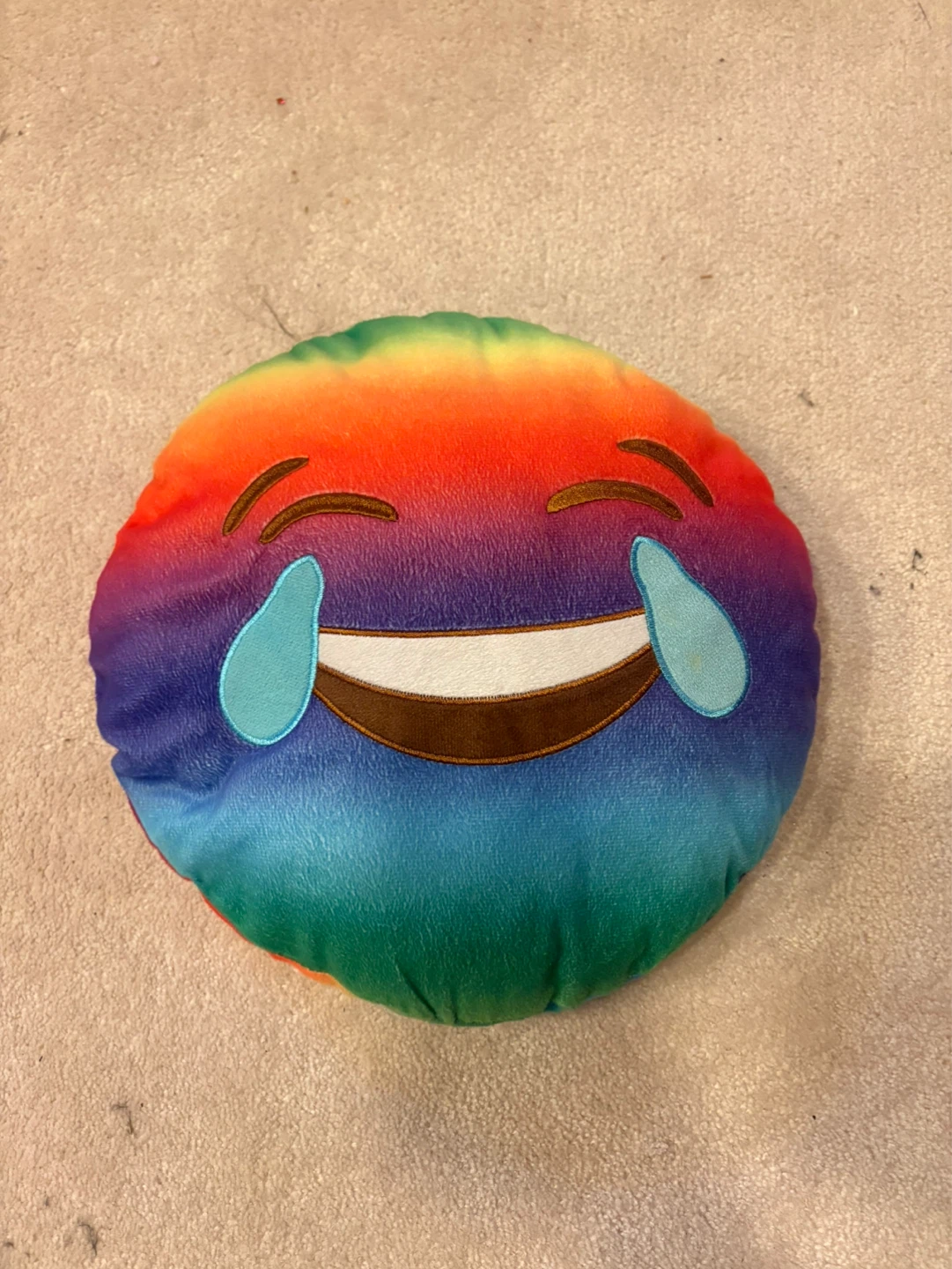 Rainbow Emoji Throw Pillow