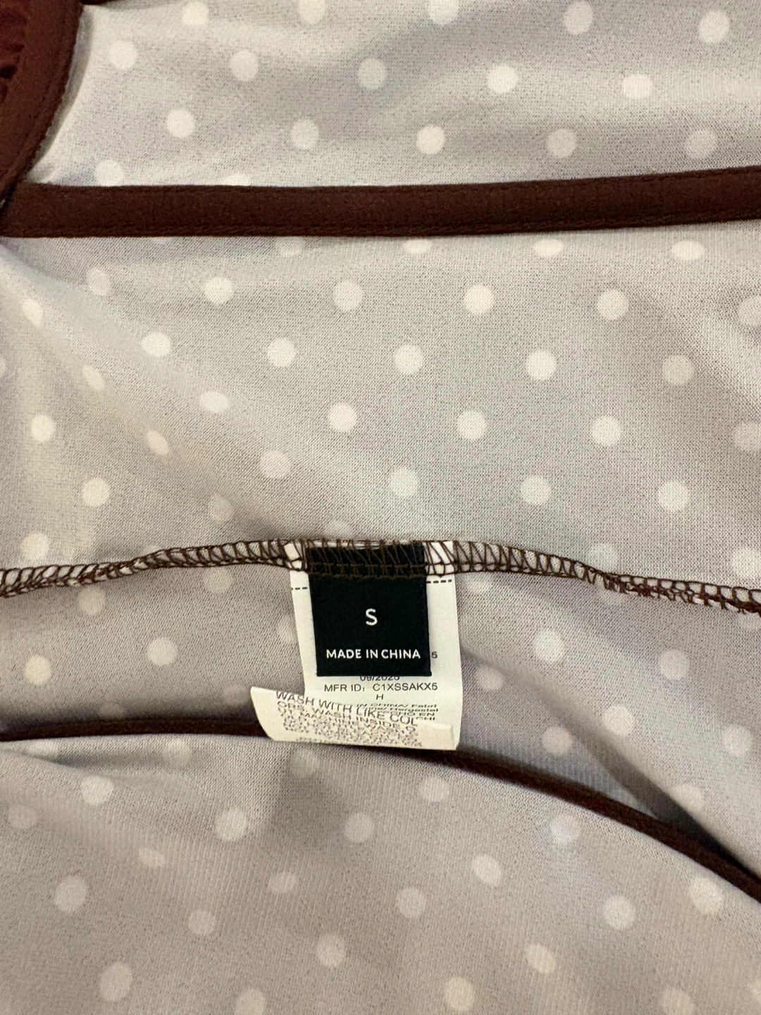 Polka Dot Corset Top - Size S - photo 3