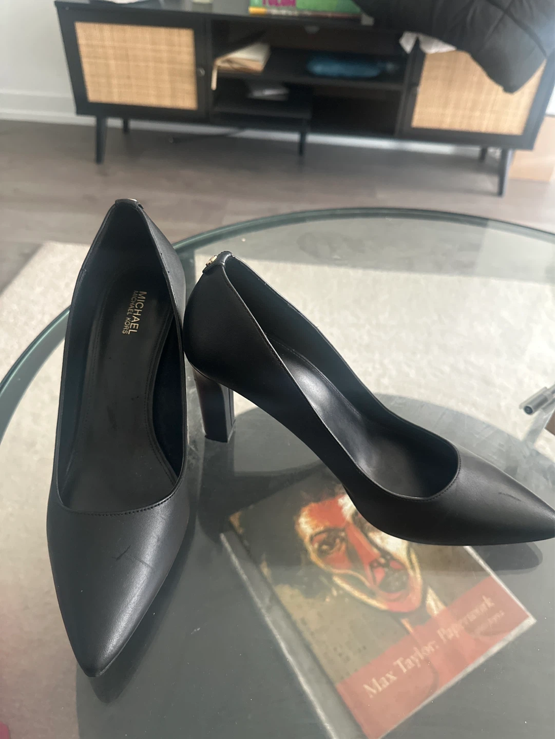 Michael Kors Black Leather Heels